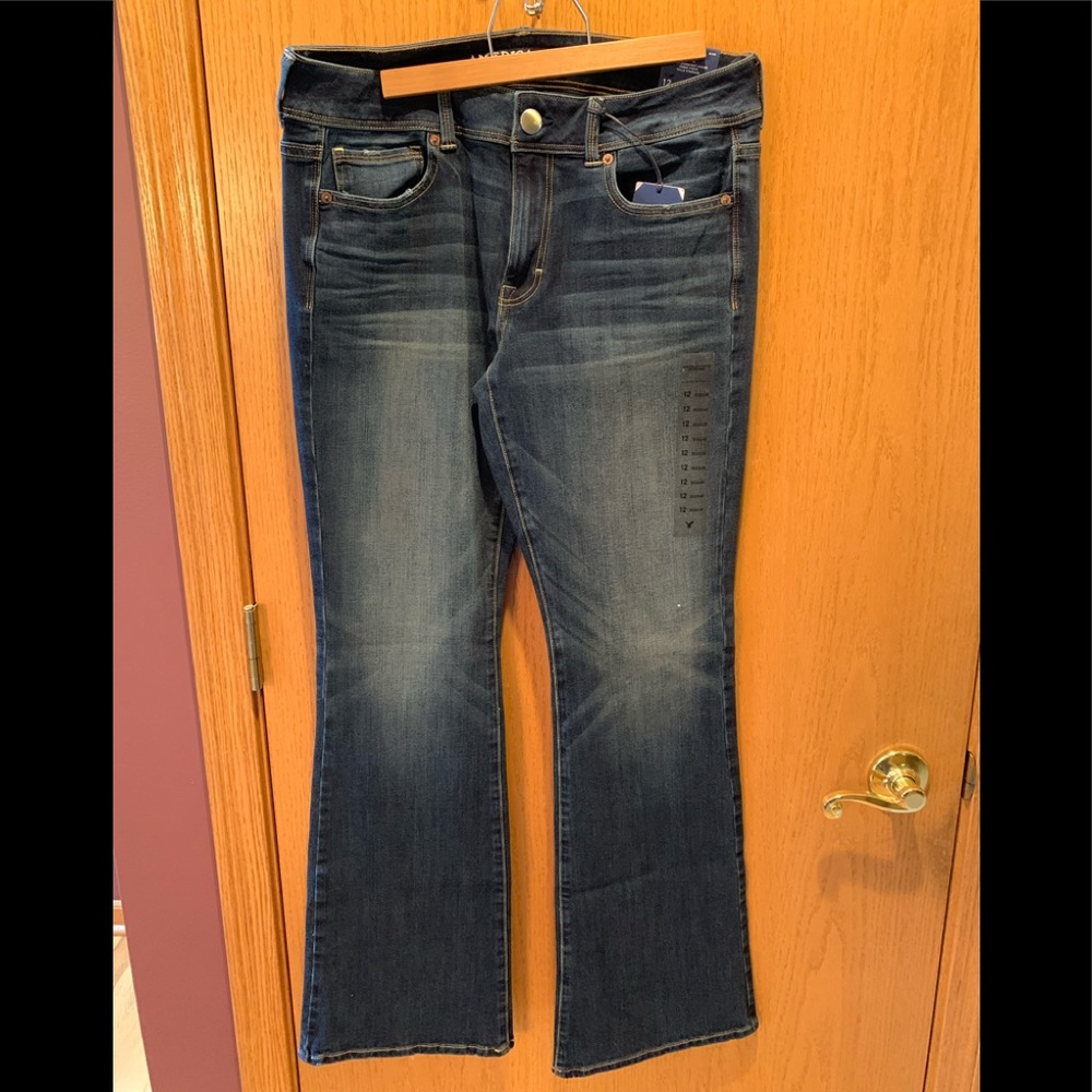 American Eagle dark blue washed jeans